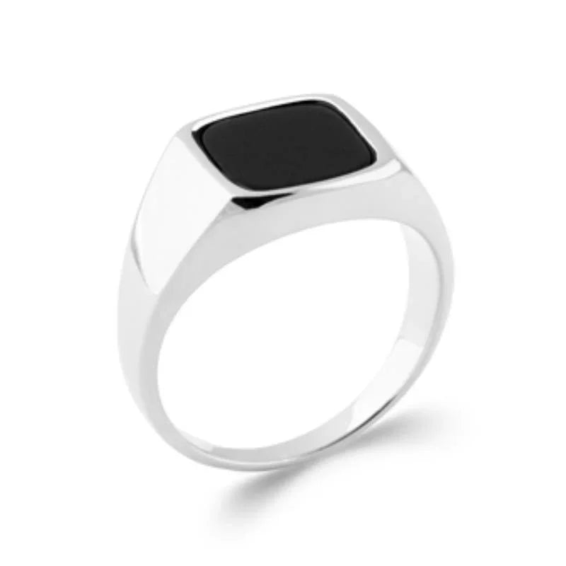 Quadratischer Siegelring – Silber | Azuline