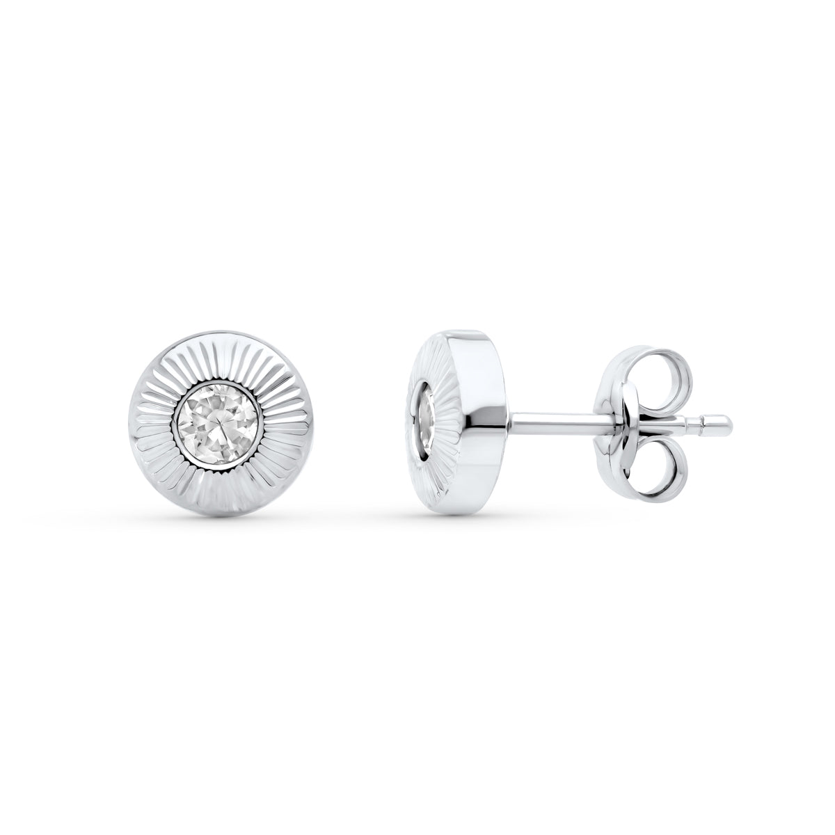 18 Ayar Sarı Altın Küpe 6X6 mm
