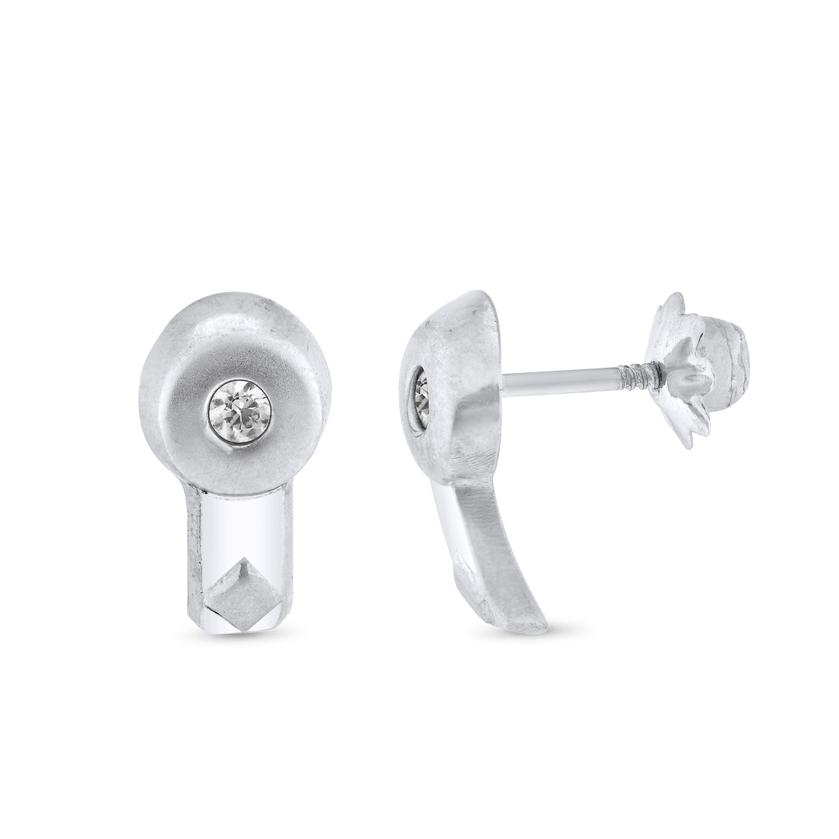 18 Ayar Sarı Altın Halka Küpe Daire 11 X 6 mm Vidalı Toka