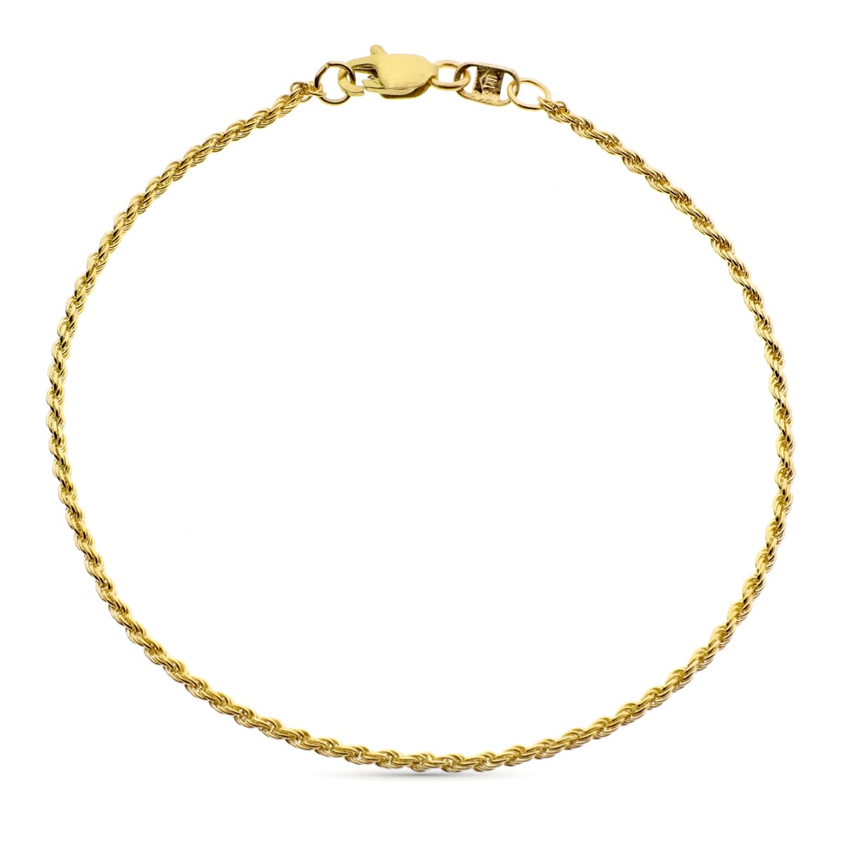 18K gult guldarmbånd med Salomonico ledningsbredde 15 mm 20 cm