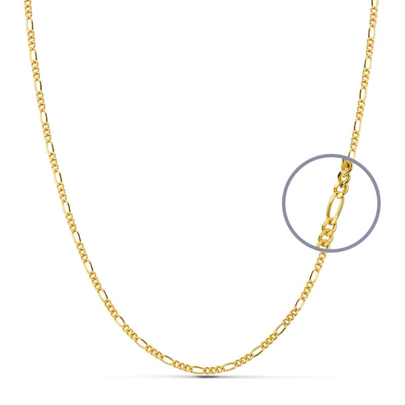 Chaine Cartier Or Jaune Massif 18K 3X1 60 Cm 17 mm