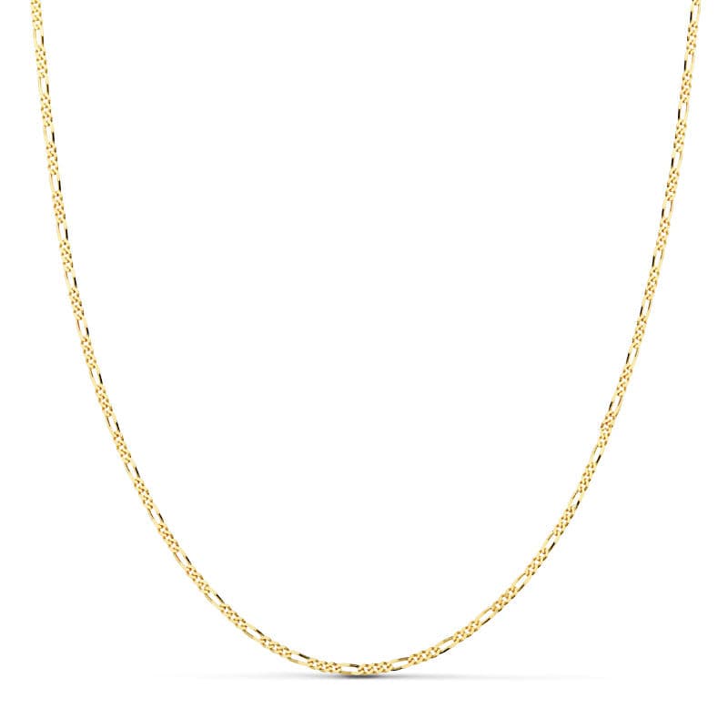 18K Chaîne en Or Jaune Cartier 3X1 60 Cm. 1 mm
