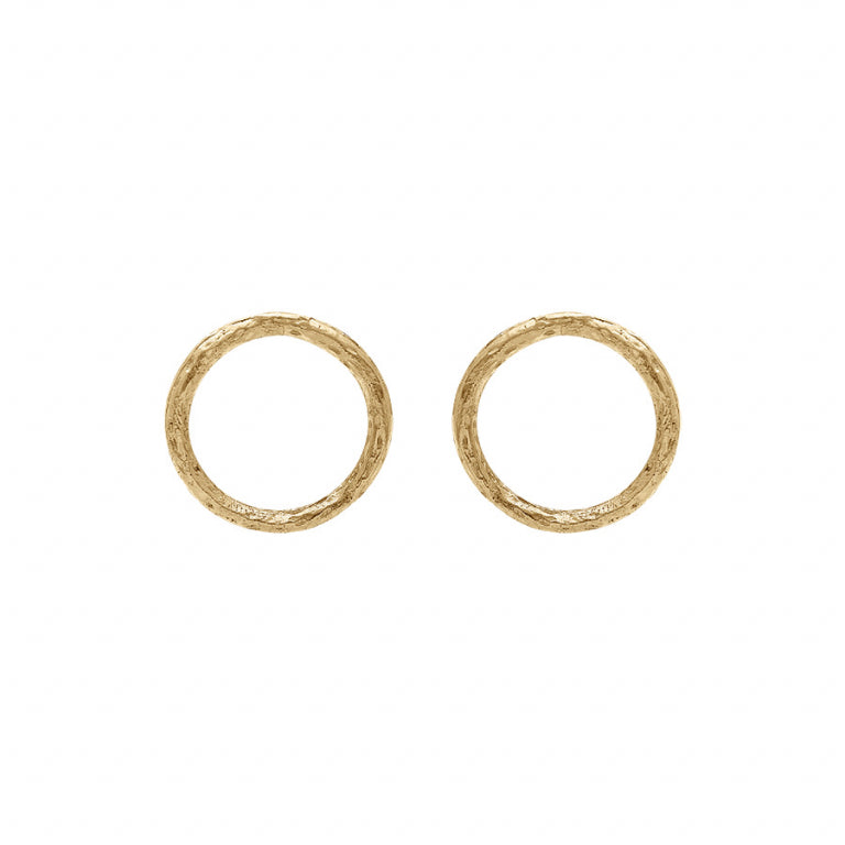Brincos Círculo – Aço Dourado | Azuline