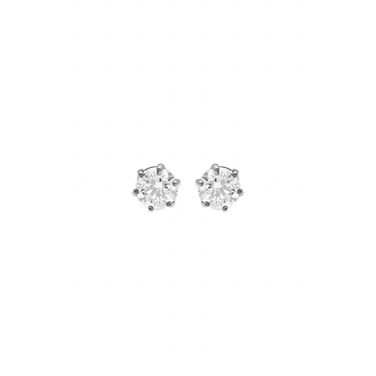 Claw Setting Earrings – Silver Steel | Azuline
