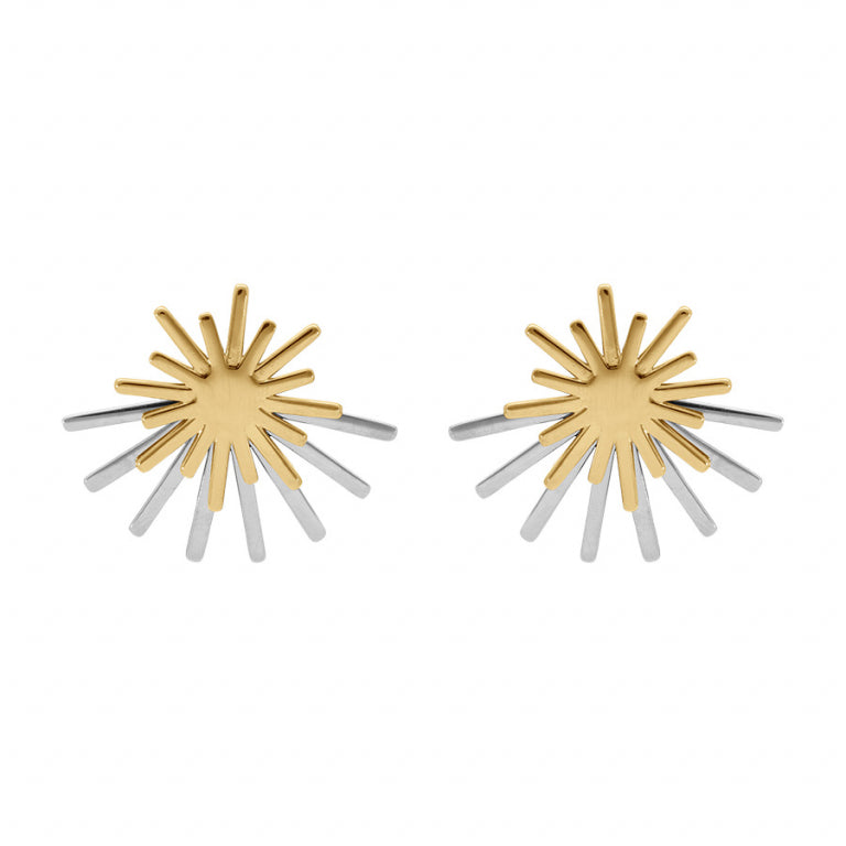 Sonnenohrringe – Gold- und Silberstahl | Azuline
