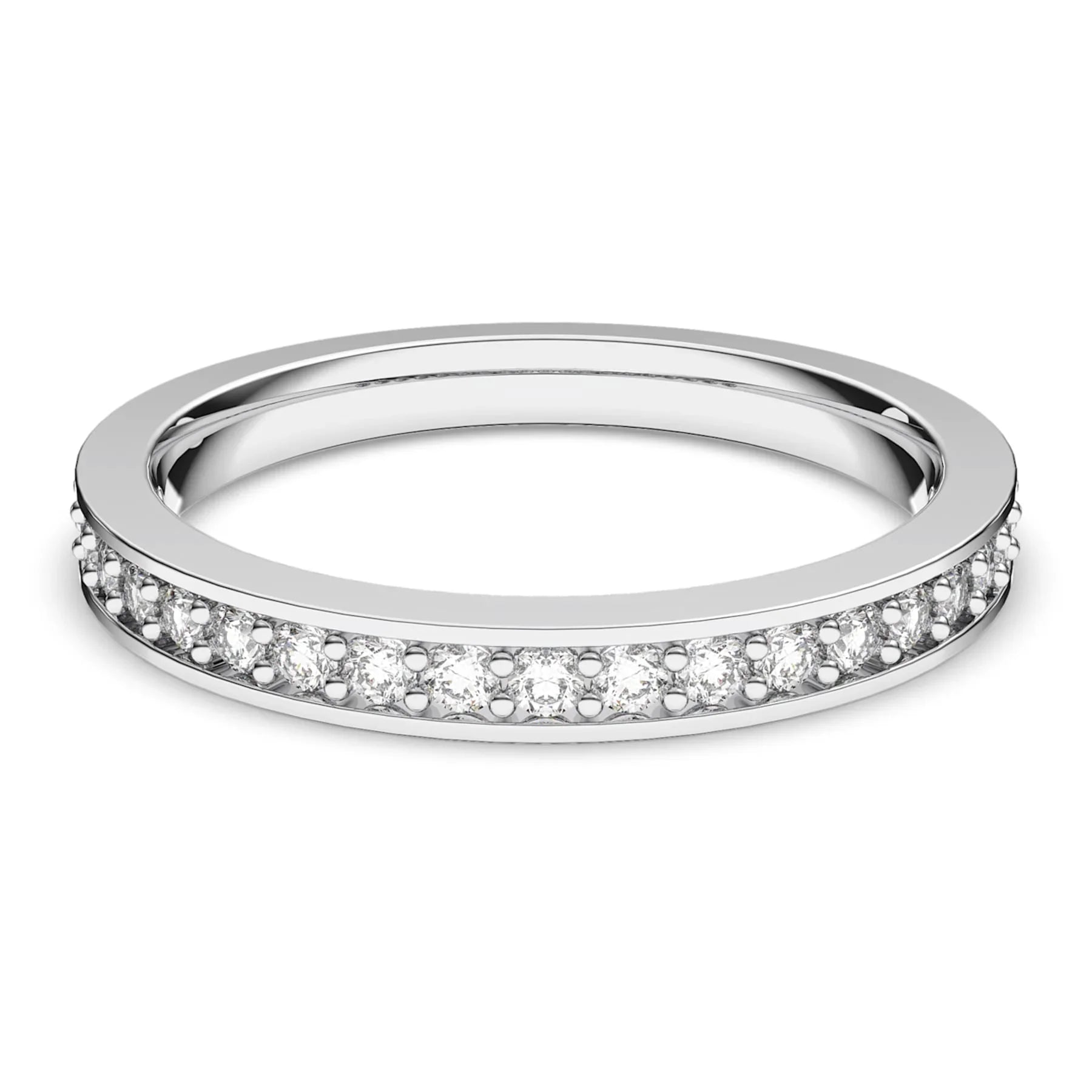 Swarovski Ring - Matrix - Vit & Silver vy 3
