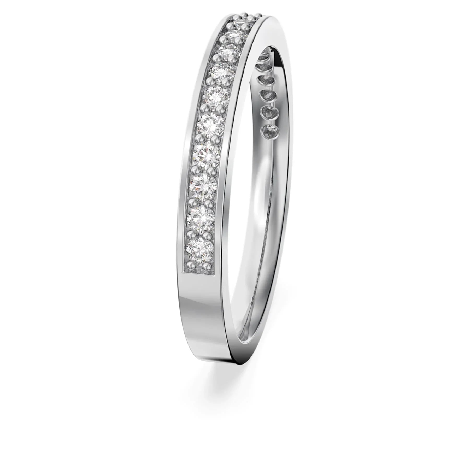 Swarovski Ring - Matrix - Vit & Silver vy 4