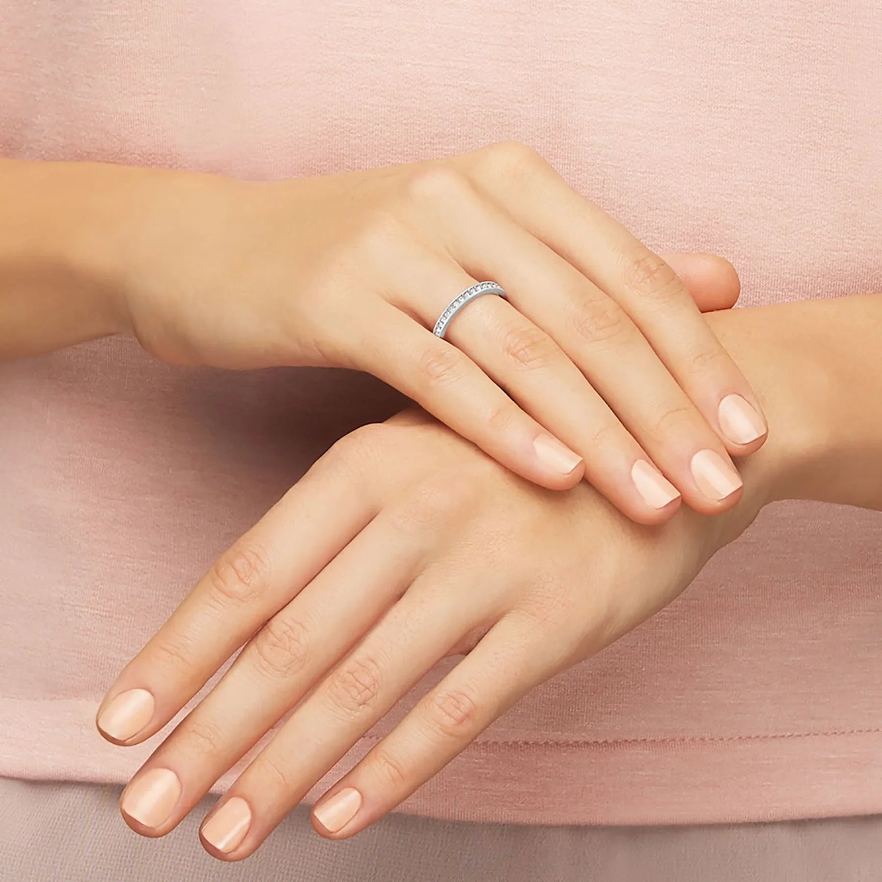 Swarovski Ring - Matrix - Vit & Silver vy 2