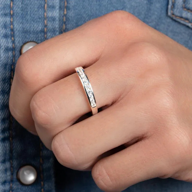 Anello Linea – Argento | Azuline vista 2