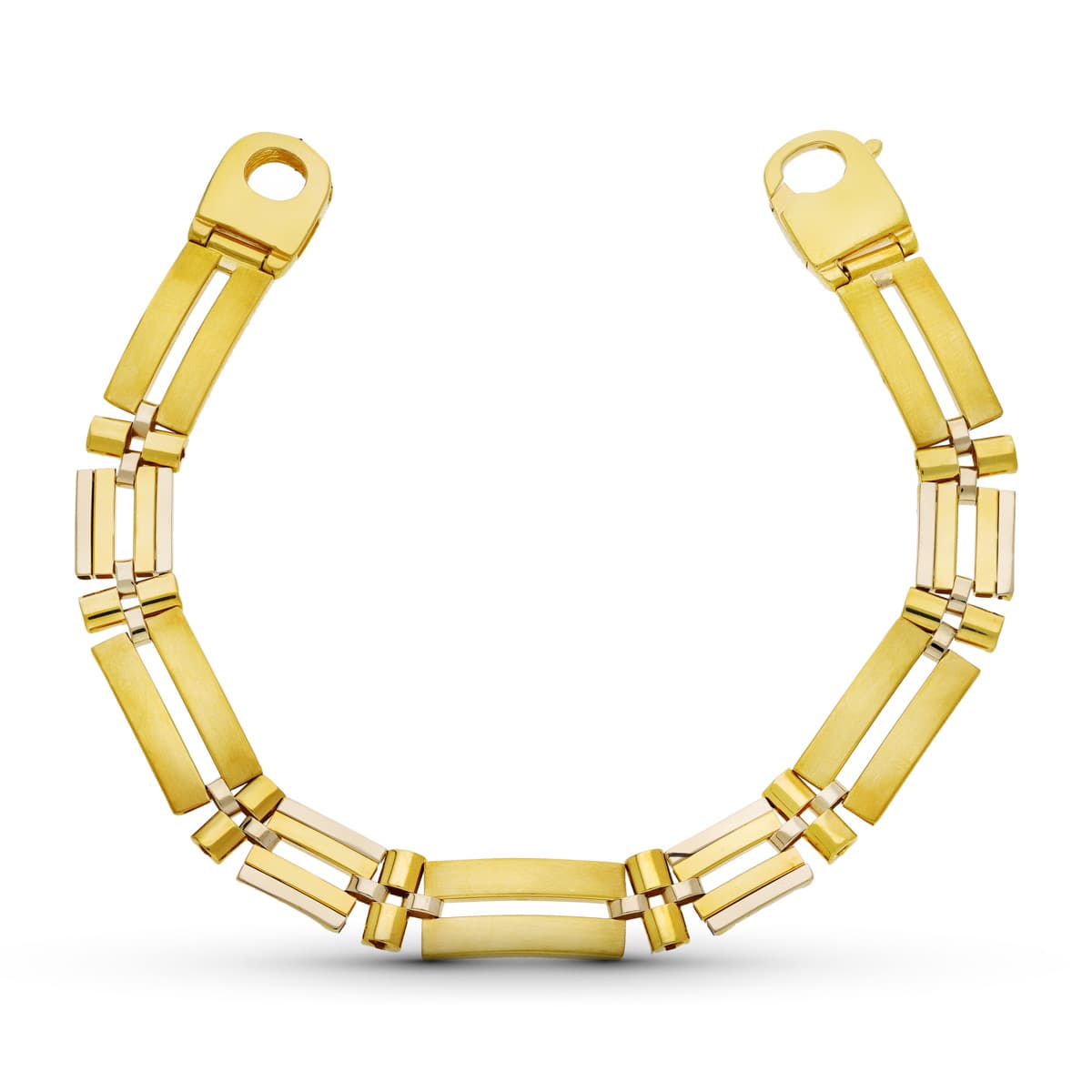 18 Pulsera de Oro Bicolor