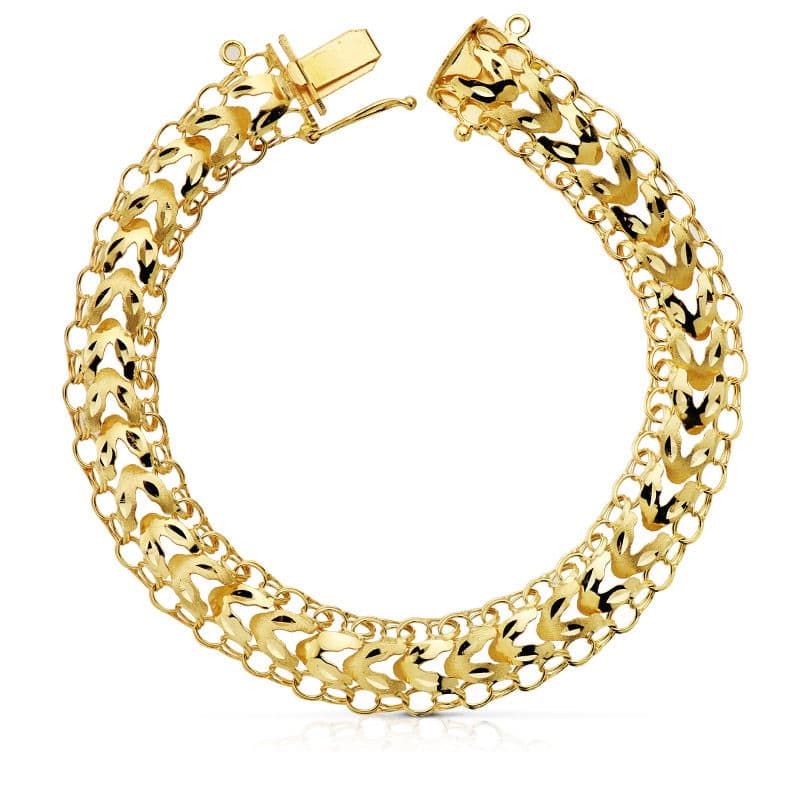 Princess karkötő 18 K sárga arany 10 mm 21 cm