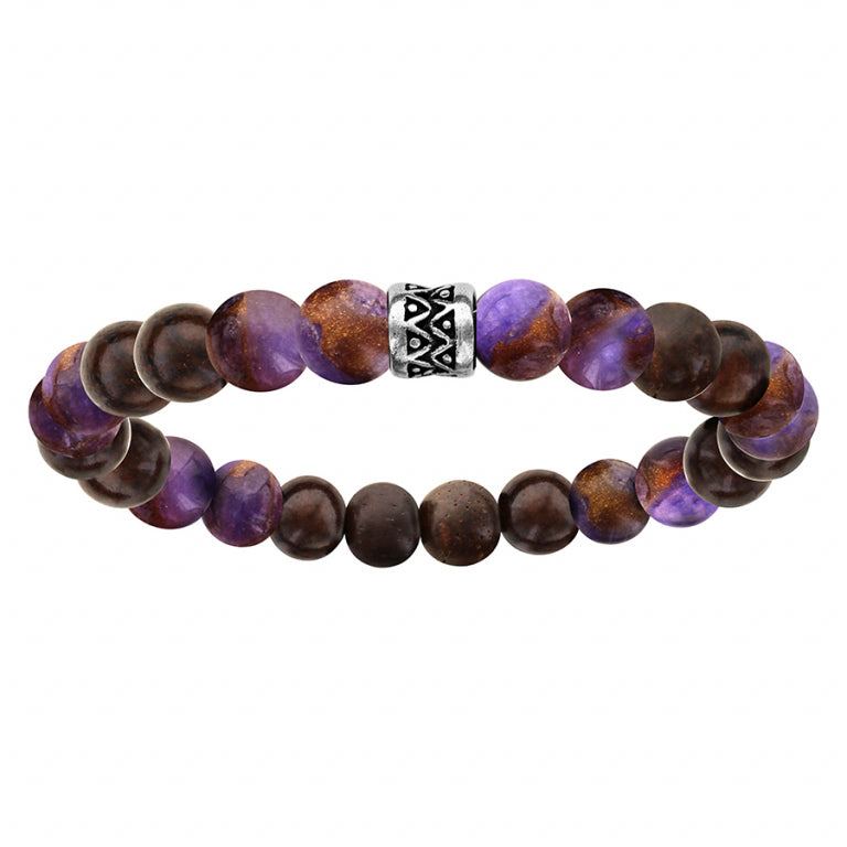 Pulseira de Contas – Aço Prateado | Azuline
