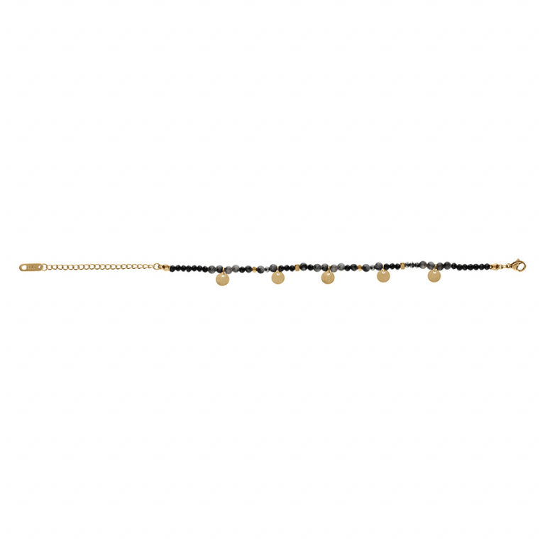 Quastenarmband – Goldener Stahl | Azuline Ansicht 2