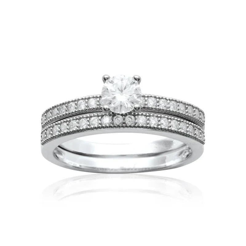 Set van twee ringen – Zilver | Azulin-weergave 3