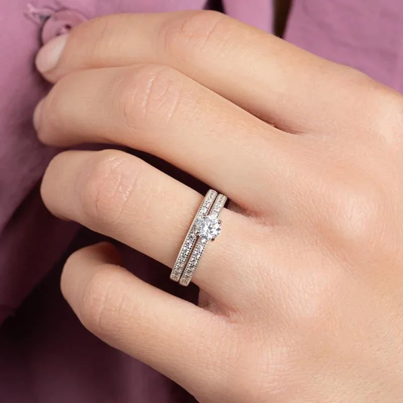Set de deux Bagues – Argent | Azuline vue 2