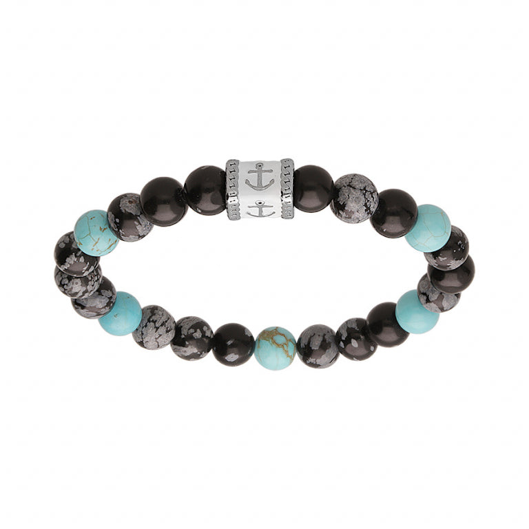 बॉल ब्रेसलेट - सिल्वर स्टील | अज़ुलिन