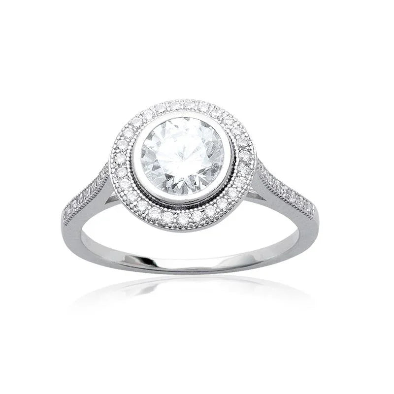 Bague Ovale – Argent | Azuline vue 2