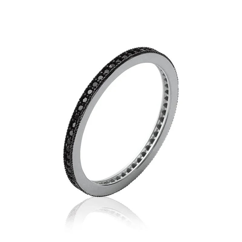 Anello con montatura rotonda – Argento | Azuline