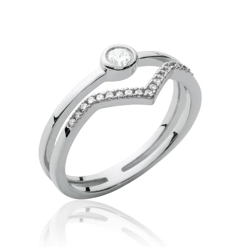 Bague V Chevron – Argent | Azuline