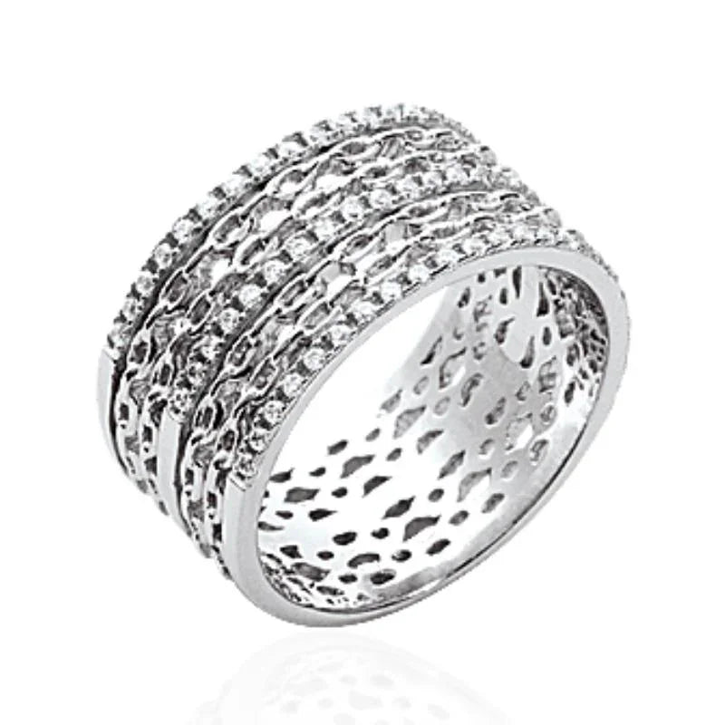 Bague Multirangs – Argent | Azuline