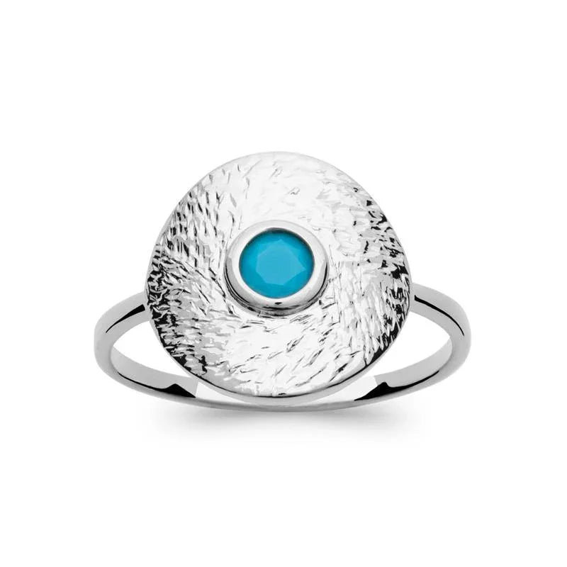 Inel oval de argint | Vedere Azulin 2