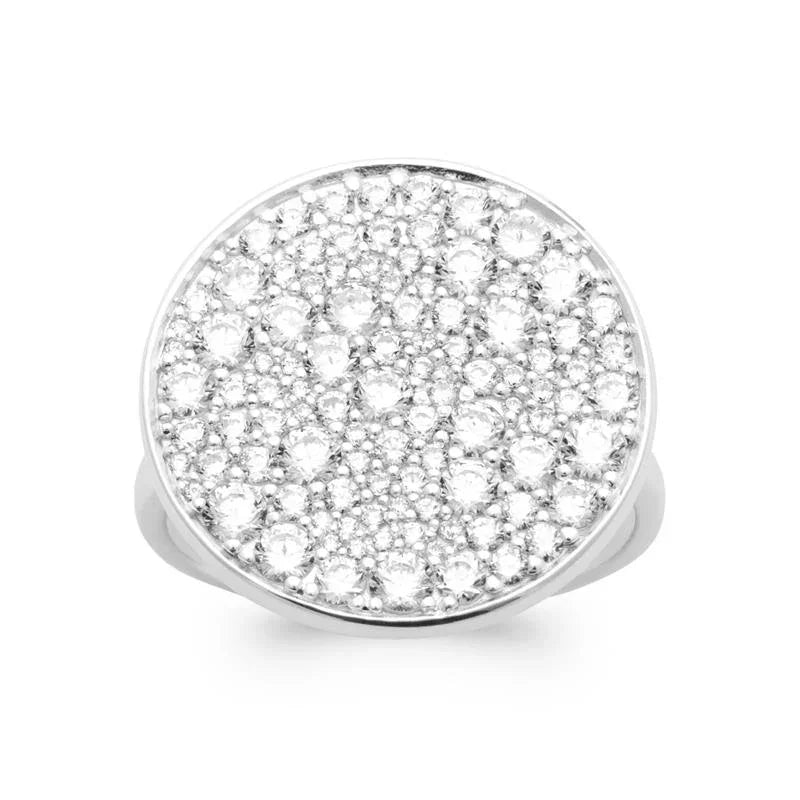 Bague Disque Argent | Azuline vue 2