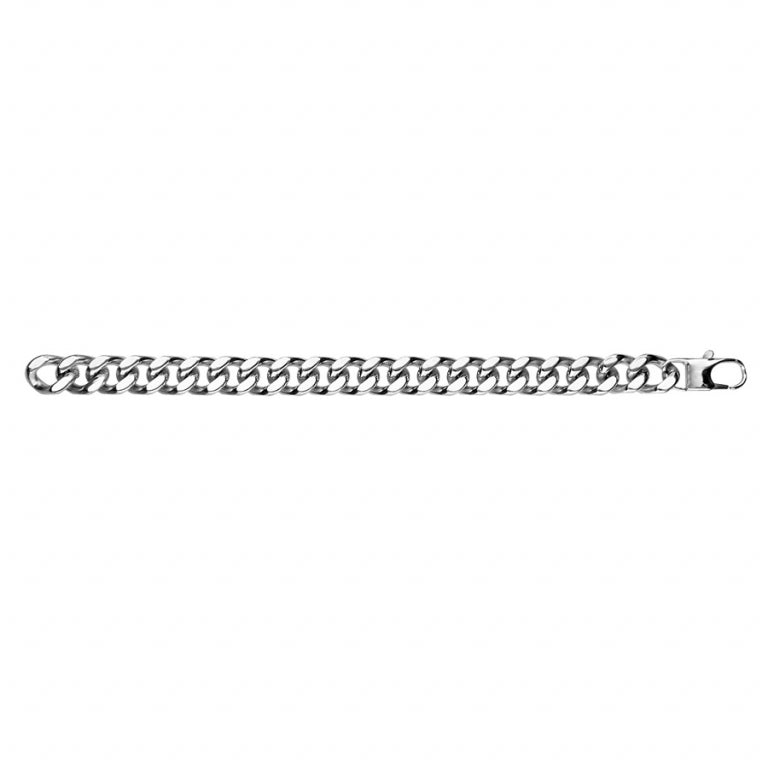 Bracelet Maille – Acier Argenté | Azuline vue 2
