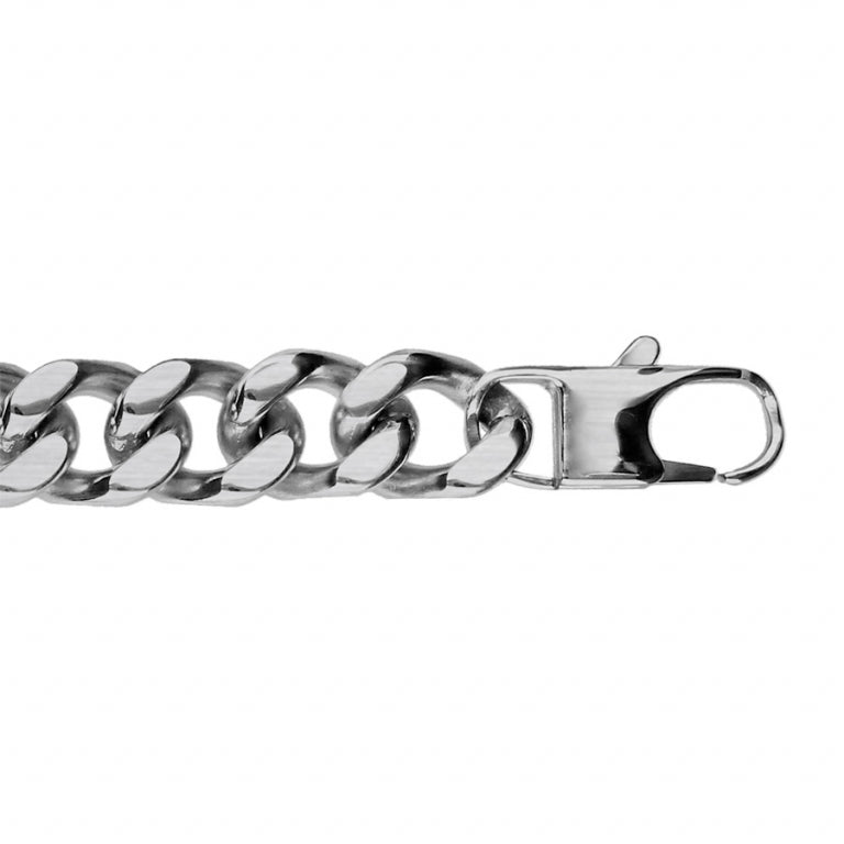 Curb Mesh-armbånd – sølvstål | Azulin