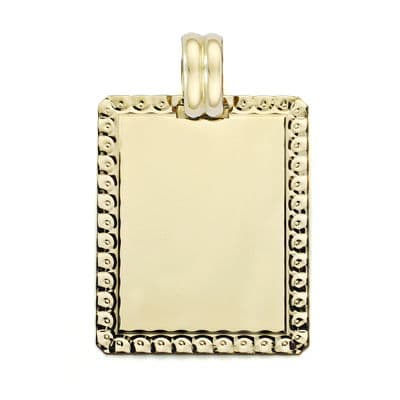 18K Gulguld Plåt DIAMANTKANT 26X20 mm