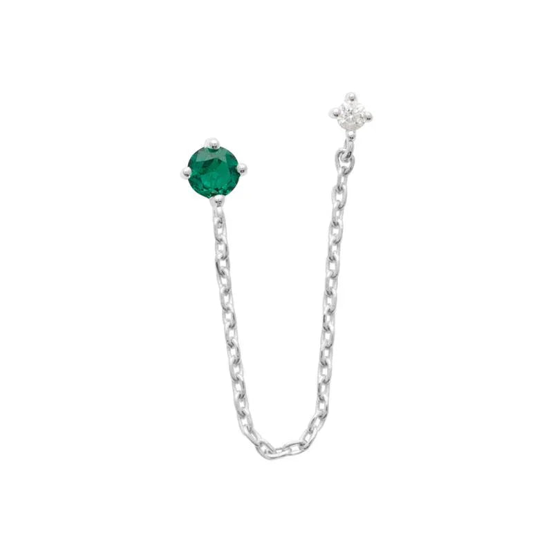 Cadena - Plata - Pendientes