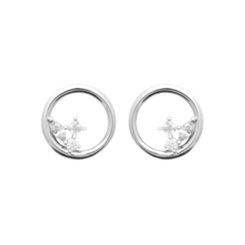 Chips de círculo de piedra - Plata | Azuline