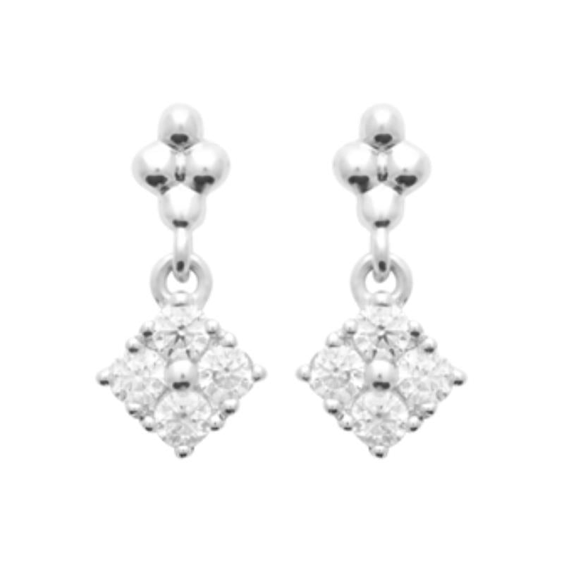 Diamond Earrings – Silver | Azuline