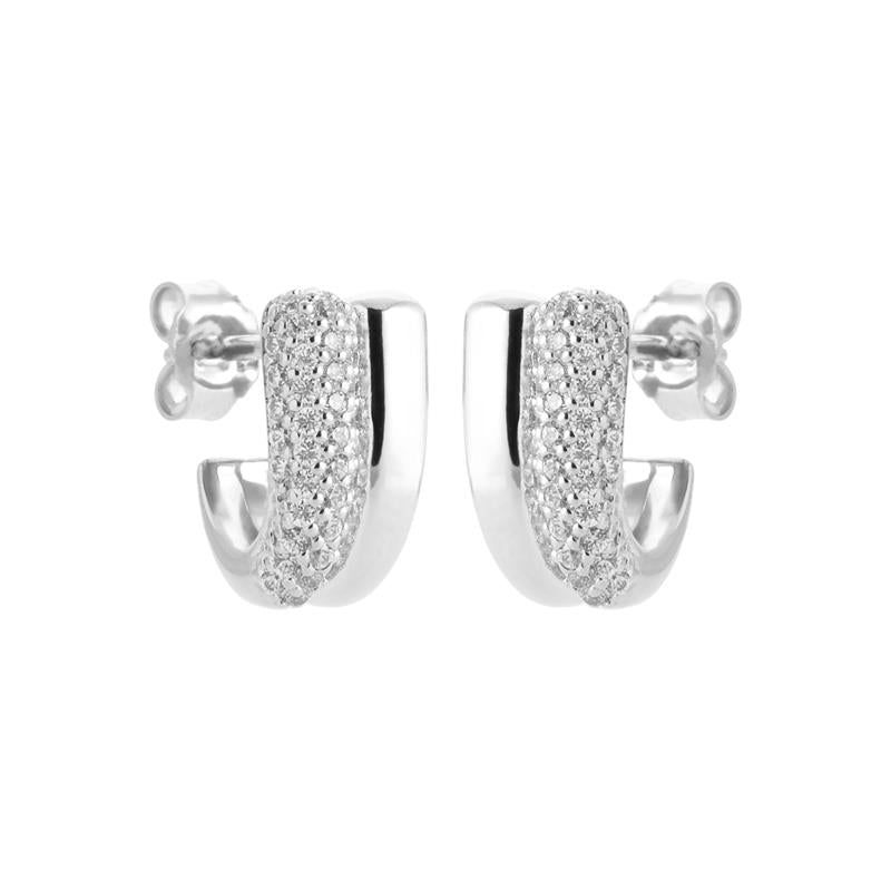 Chips semicirculares de pavé – Plata | Azuline