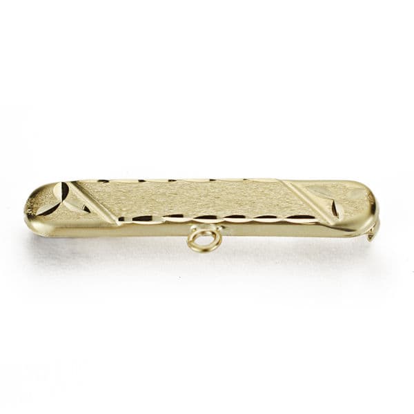 Épingle à Bébé en Or Jaune 9K Sculptée 29X5MM