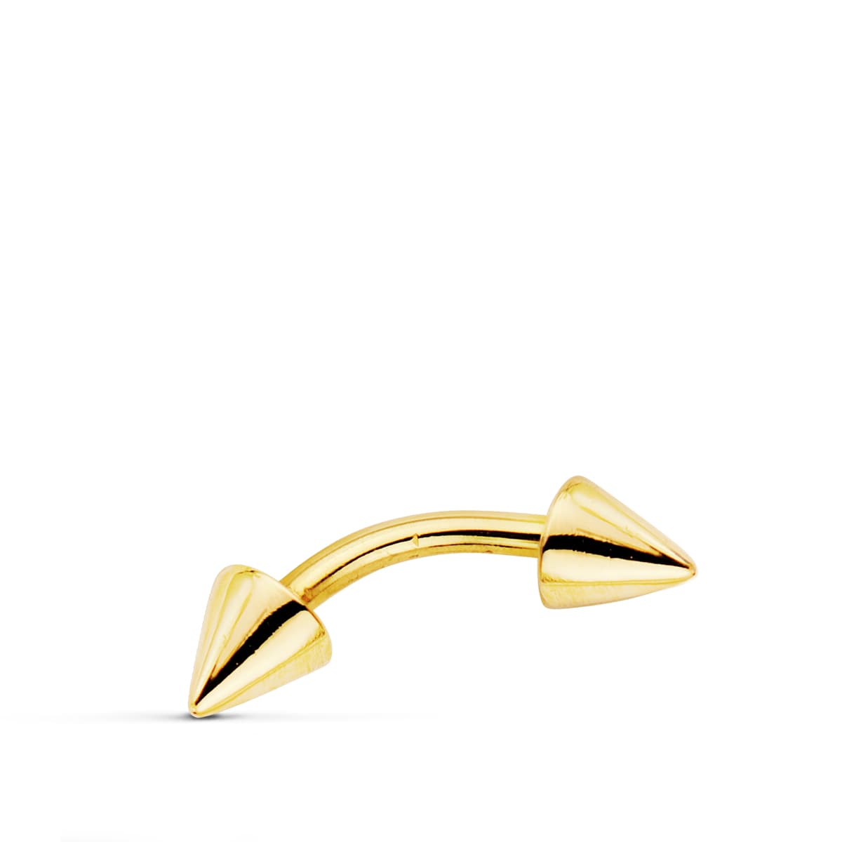18K Piercing Arcade Or Jaune 13X3MM