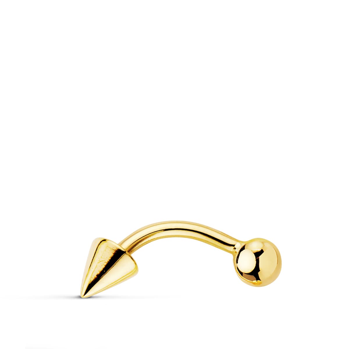 18K Piercing Arcade Or Jaune 15X4MM
