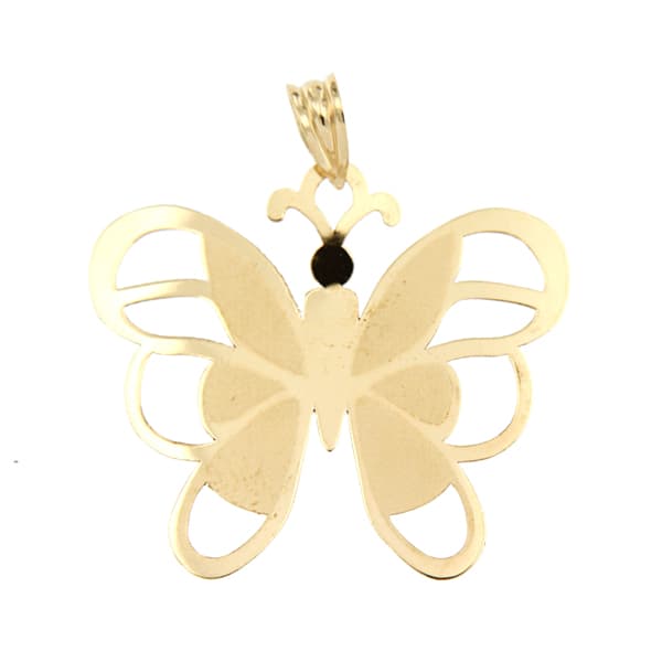 18K geelgouden laservlinderhanger