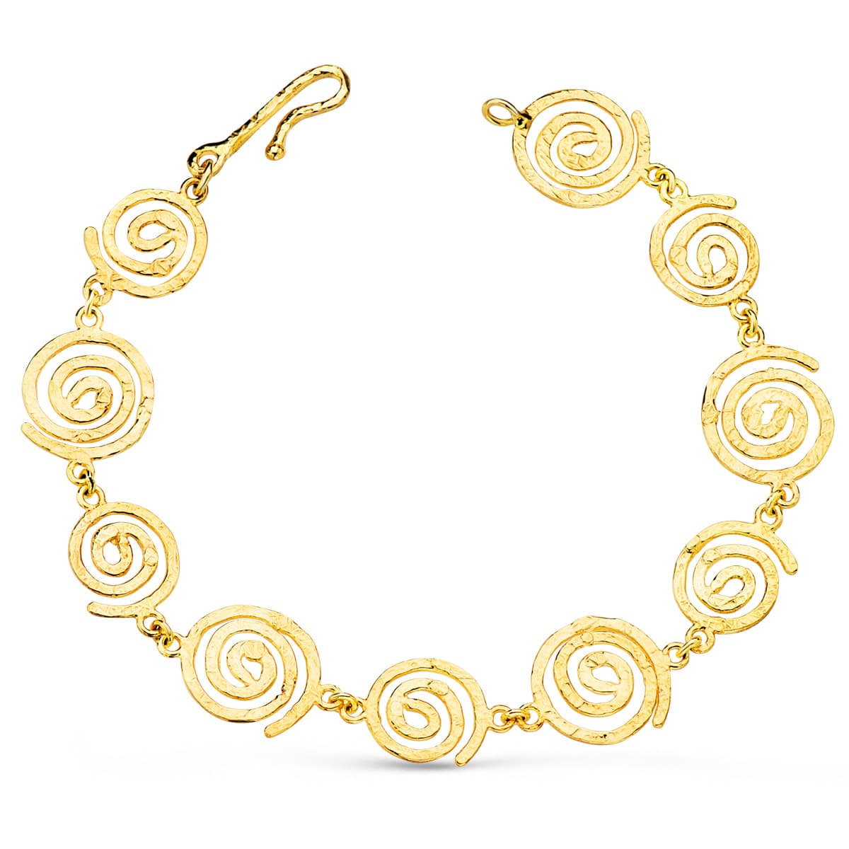 18K Gulguld Armbånd Bredde 13 mm Længde 20,5 Cm