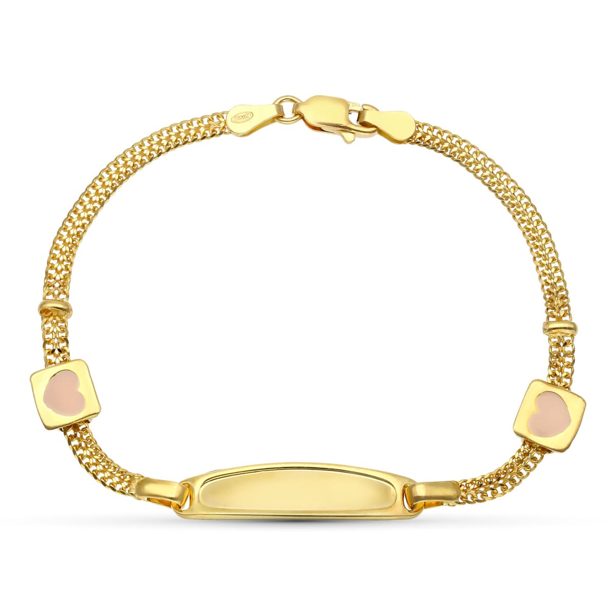 Bordillo Corazones Oro Amarillo 18K 175 Cm