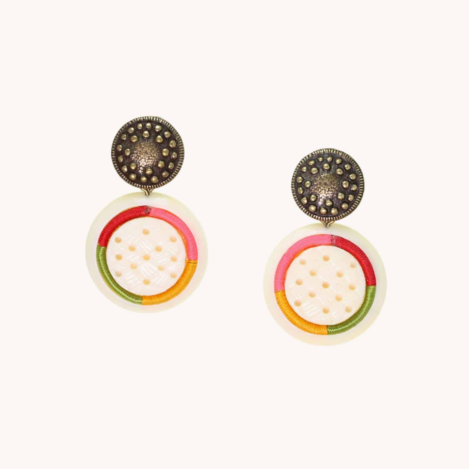 Boucles d'oreilles Goa os 12--34764 Nature Bijoux