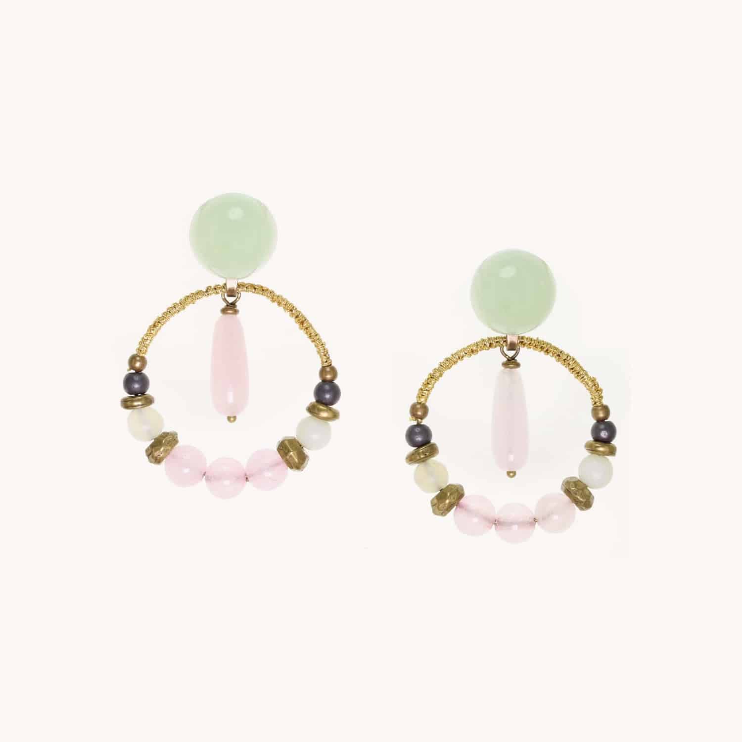Boucles d'oreilles Kajiura hématite 12--34864 Nature Bijoux