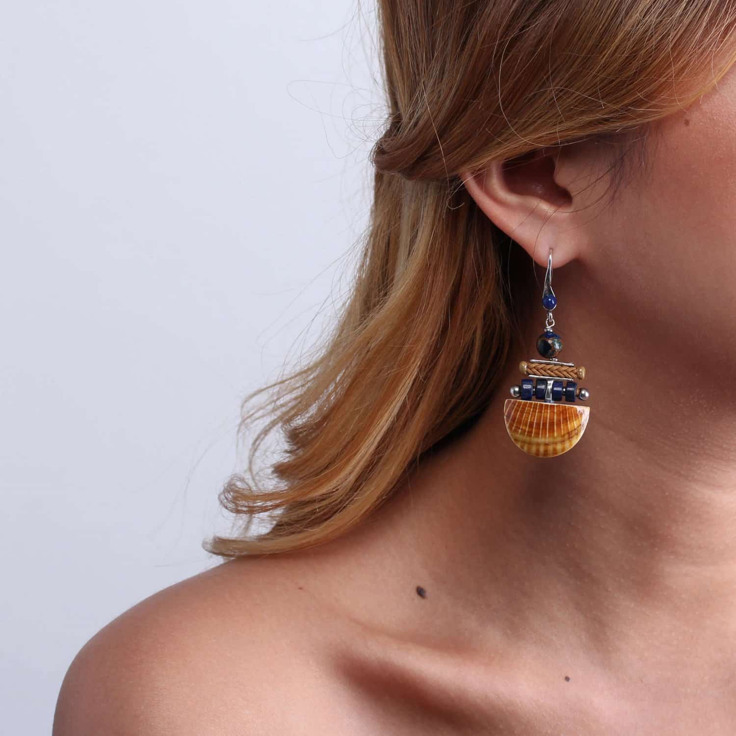 Détail crochet et boule lapis-lazuli 12--76011 Nature Bijoux