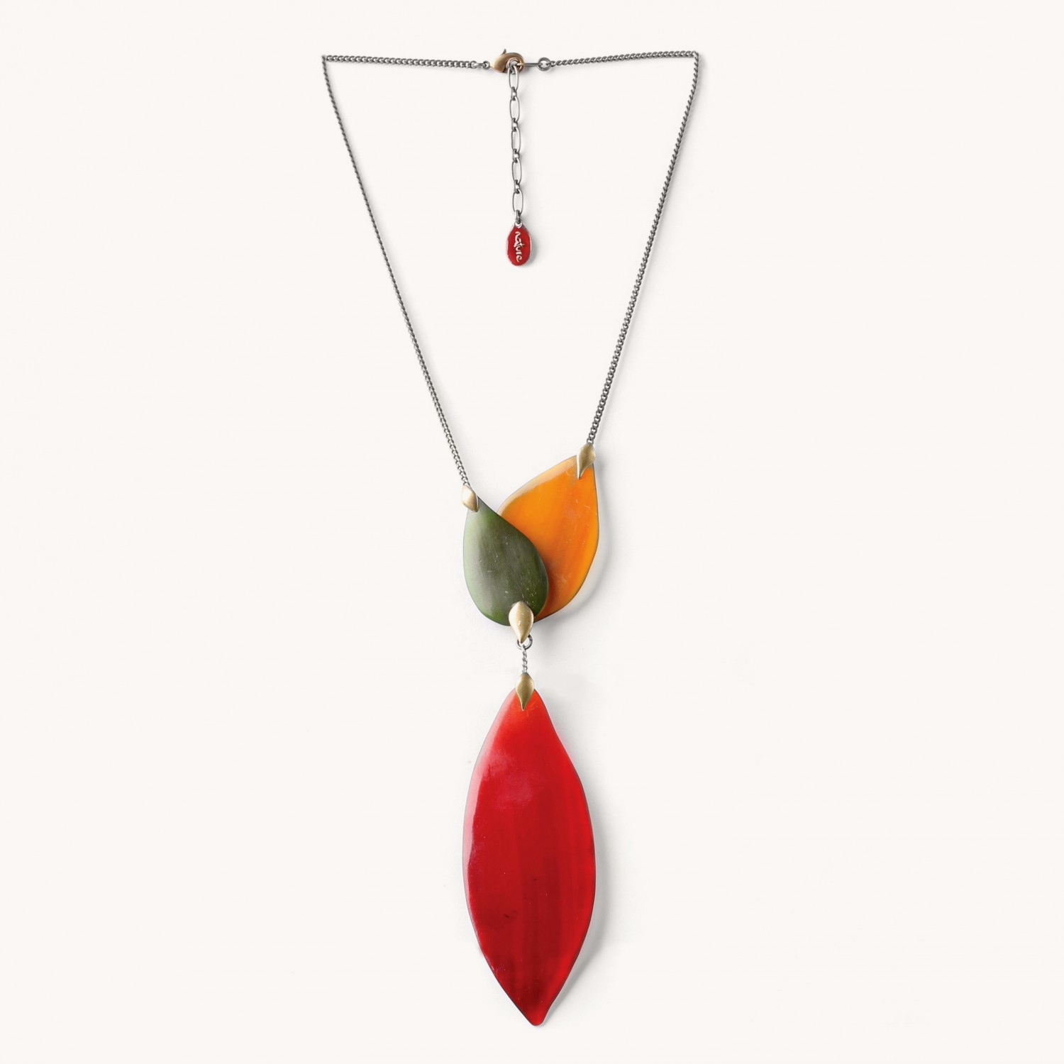 Collier Land Art corne 15--27142 Nature Bijoux