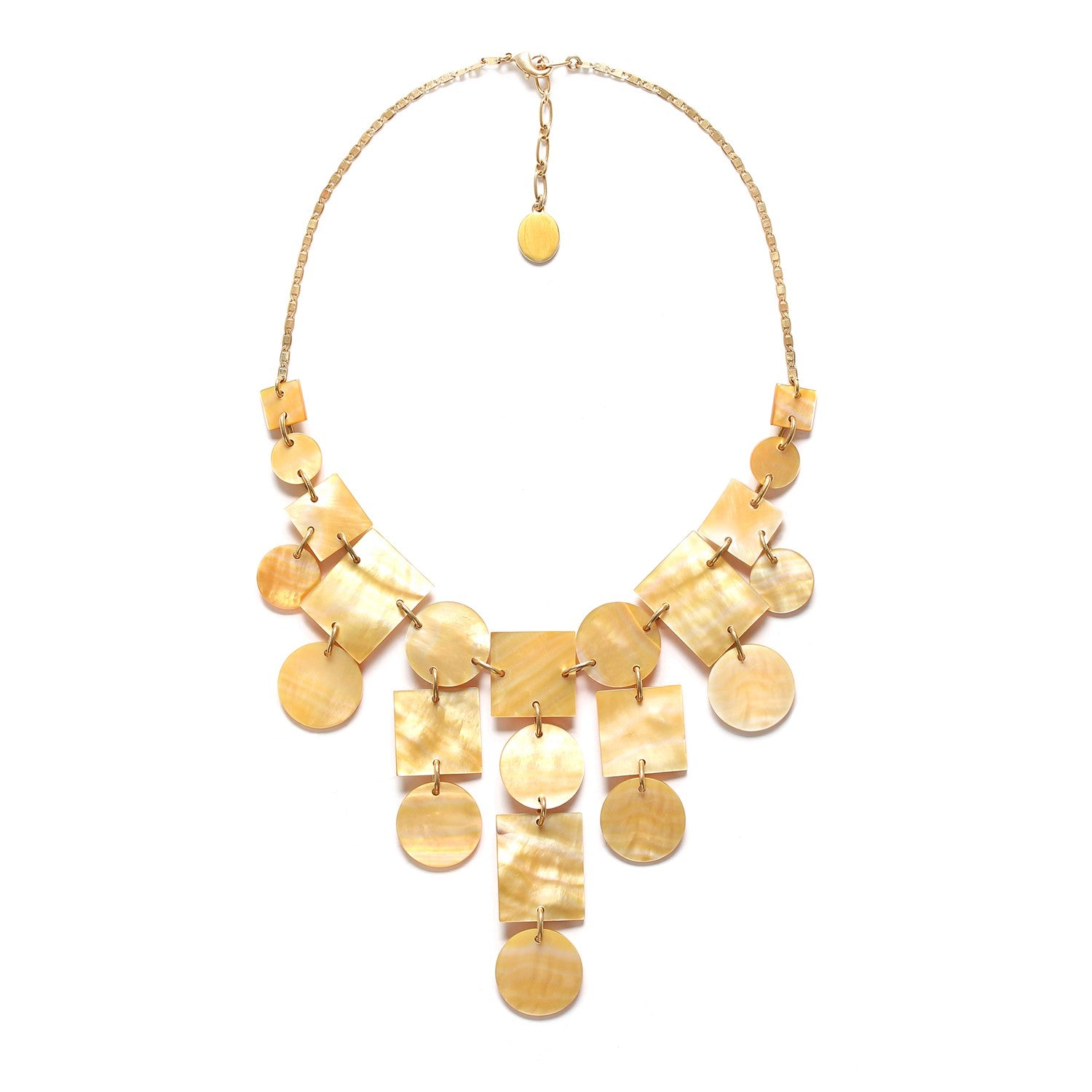 Détail nacre dorée collier 15--40032 Nature Bijoux