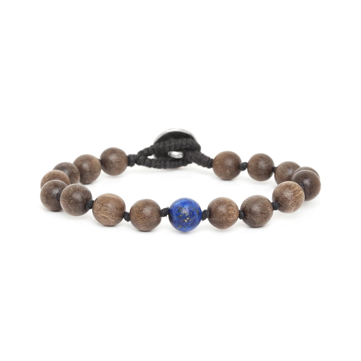 Bracelet Nature Bijoux Bouton pierre lapis-lazuli 13--31666