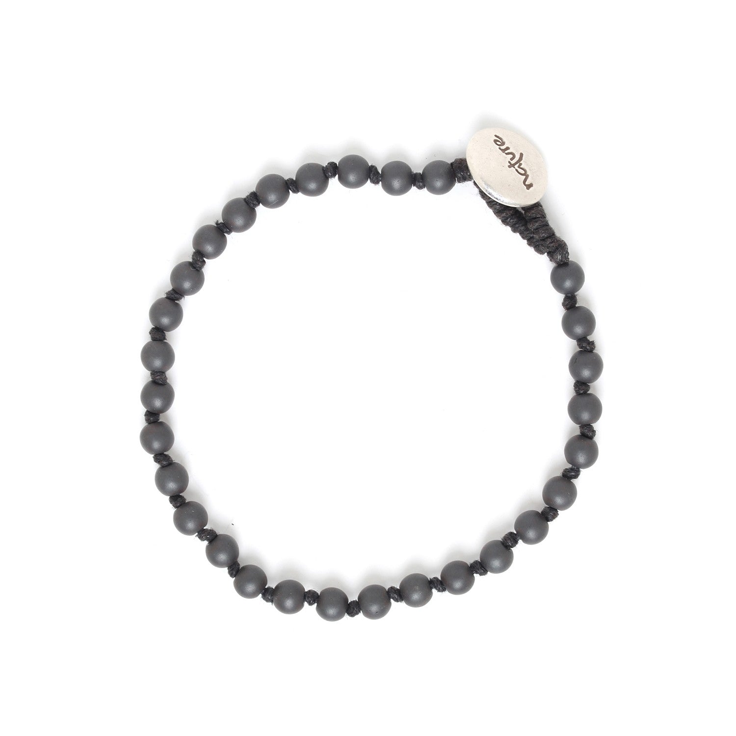 Bracelet porté détail perles Hématite 13--32502 Nature Bijoux