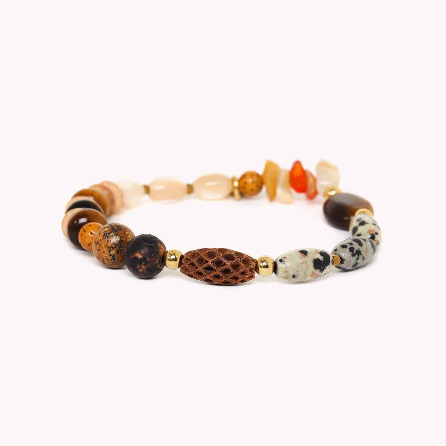 Bracelet Nature Bijoux Colorama pierres naturelles coquillages 13--42963