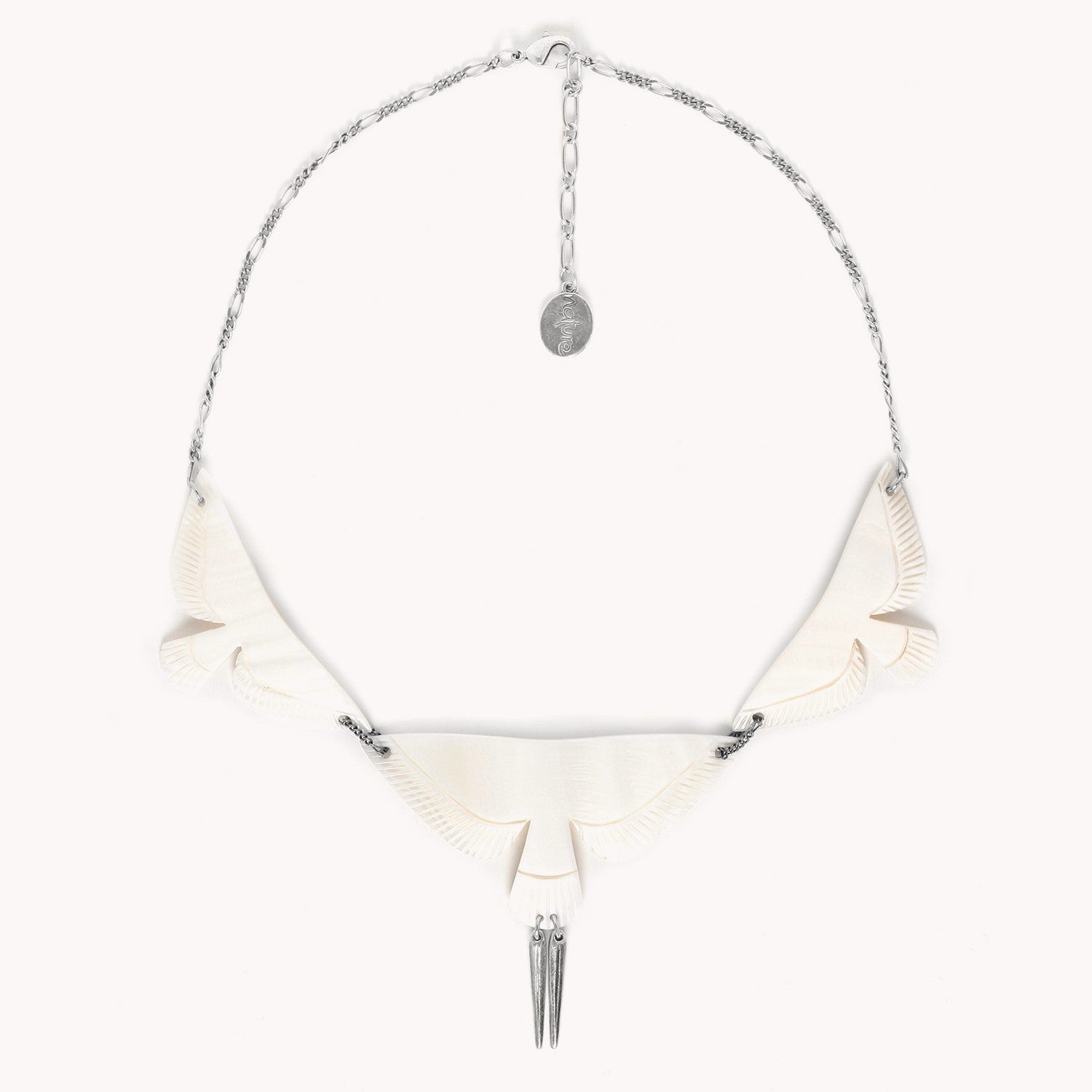 Collier Nature Bijoux Envol Nacre blanche 15--41222