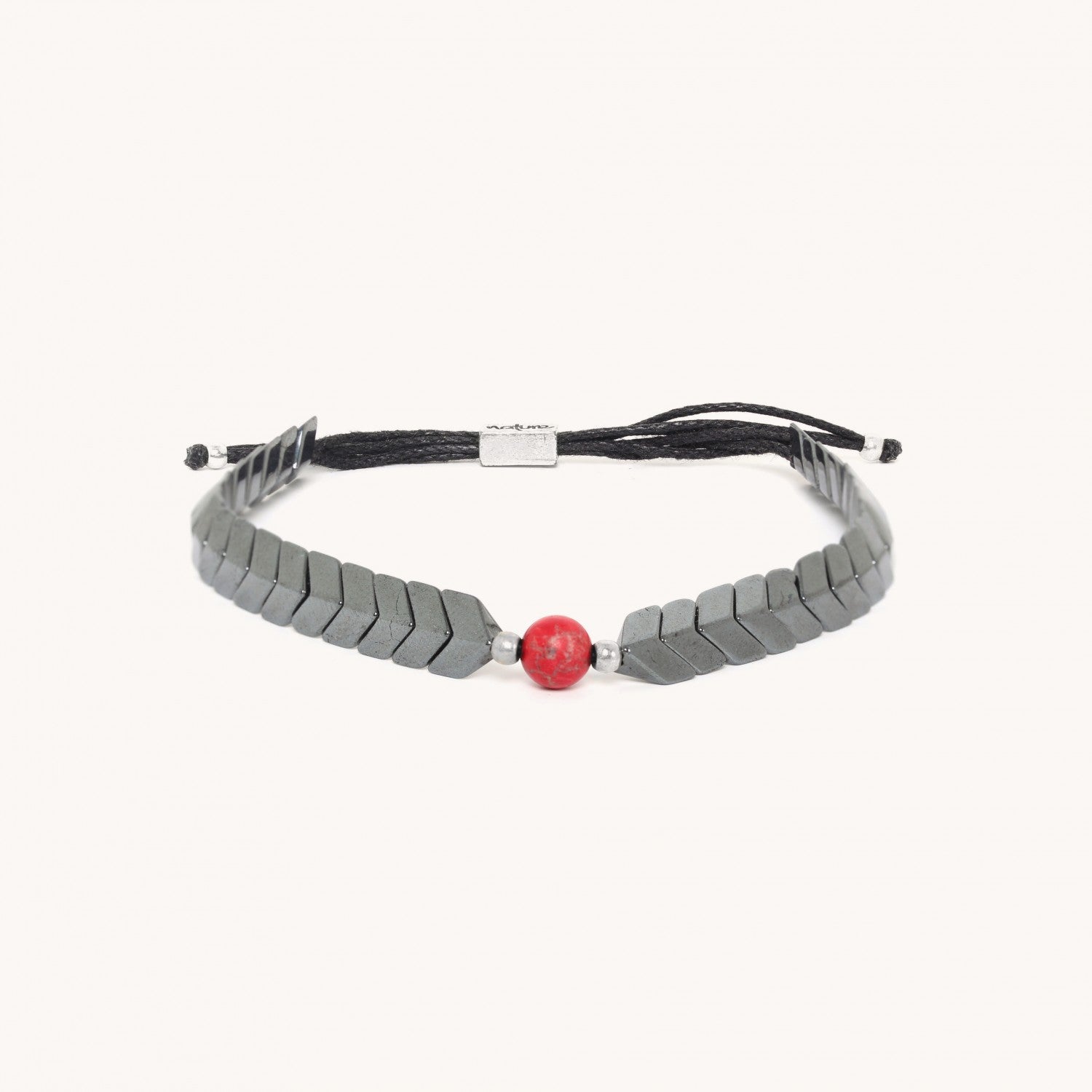 Bracelet Caporal hématite rouge 13--33455 Nature Bijoux