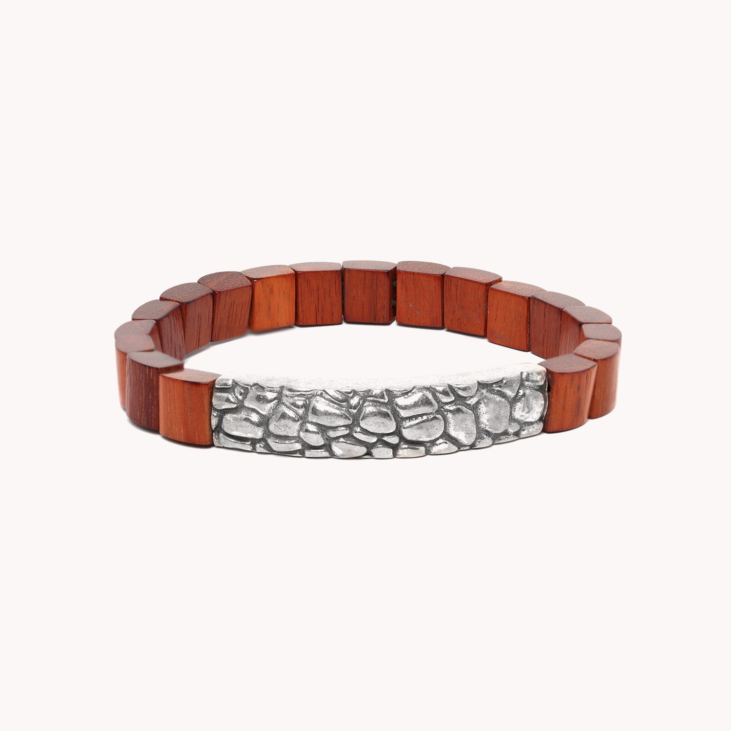 Bracelet Nature Bijoux Pattern en bois rouge 13--31691